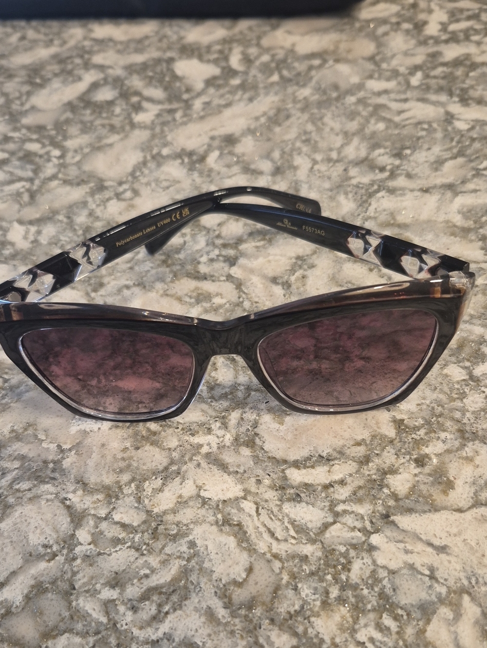 Allure Genesis Black Tortoiseshell Sunglasses with Brown Lenses